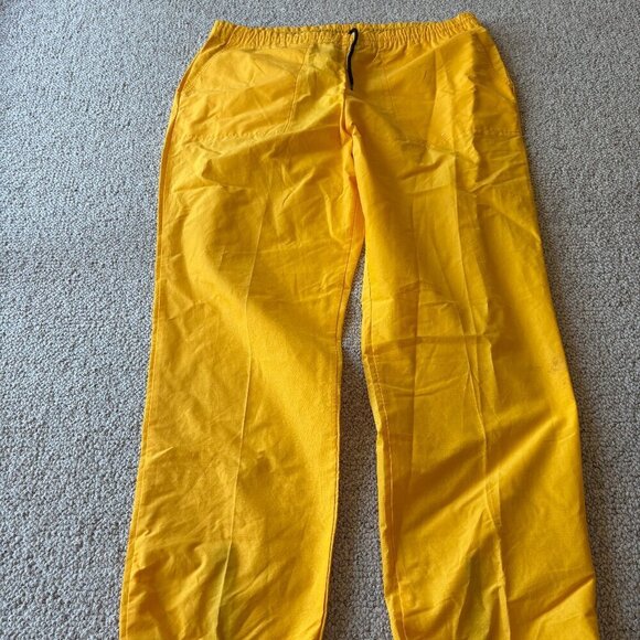 Izod Lacoste Yellow Nylon Joggers – Men’s L – Vintage Prep Streetwear - Picture 1 of 6